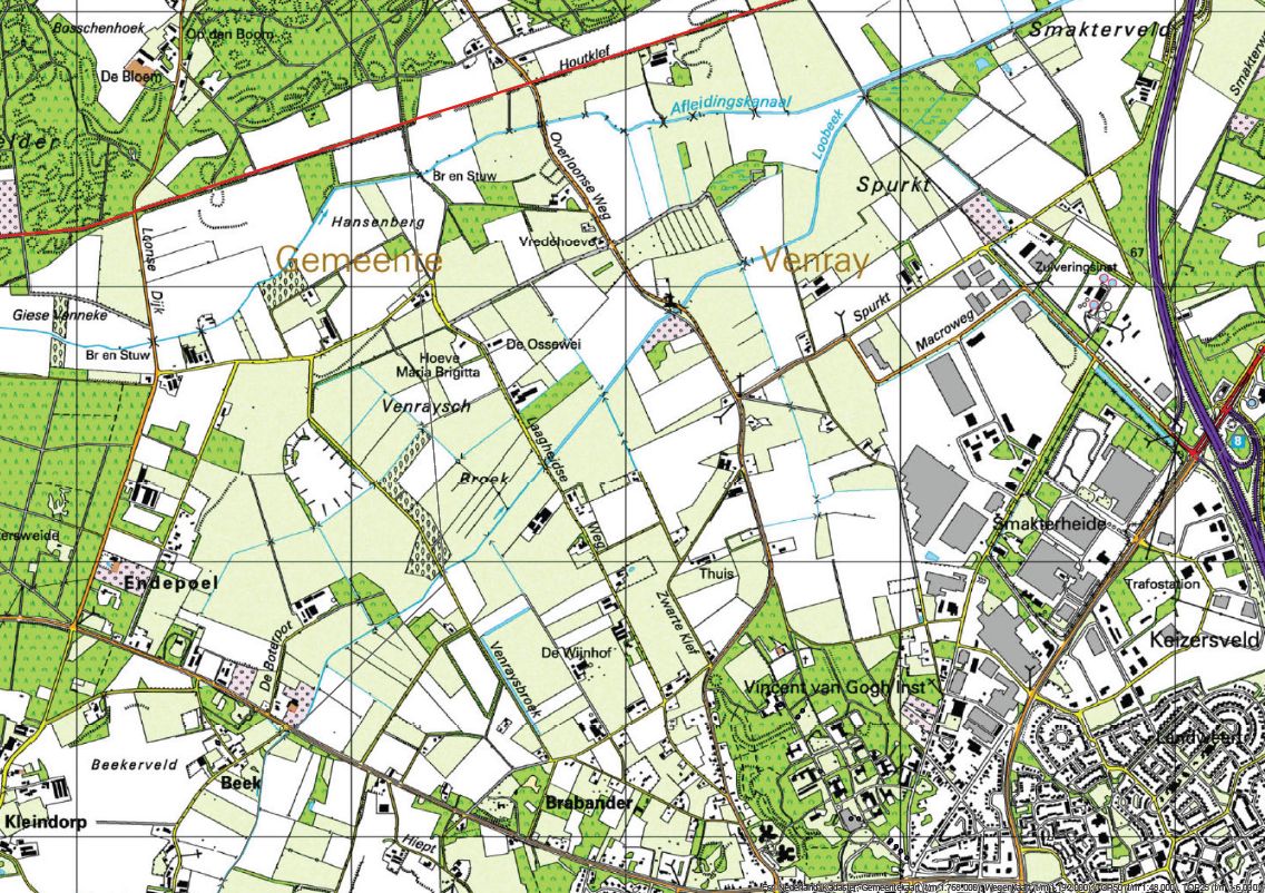 Historische kaart 1950